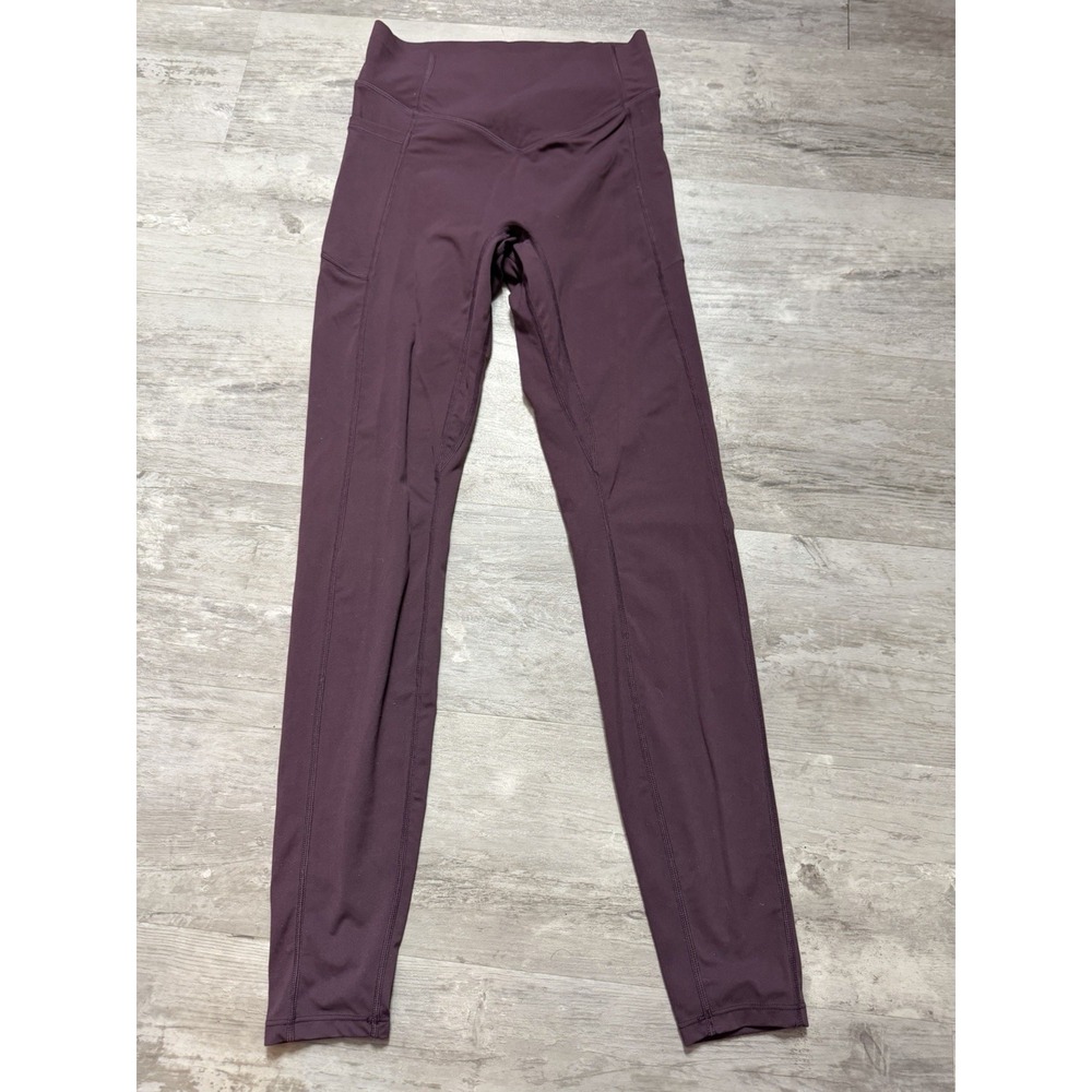 Halara High Rise Tapered Capri Quick Dry Pants  Burgundy Size S A4-0013